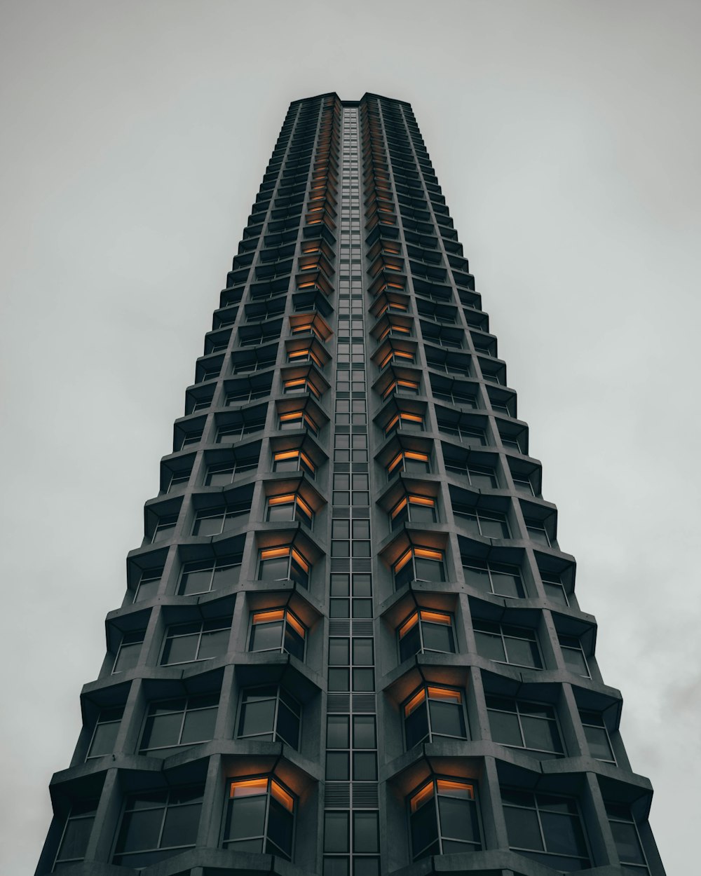 a tall building with windows