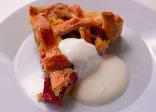 A delicious rhubarb pie