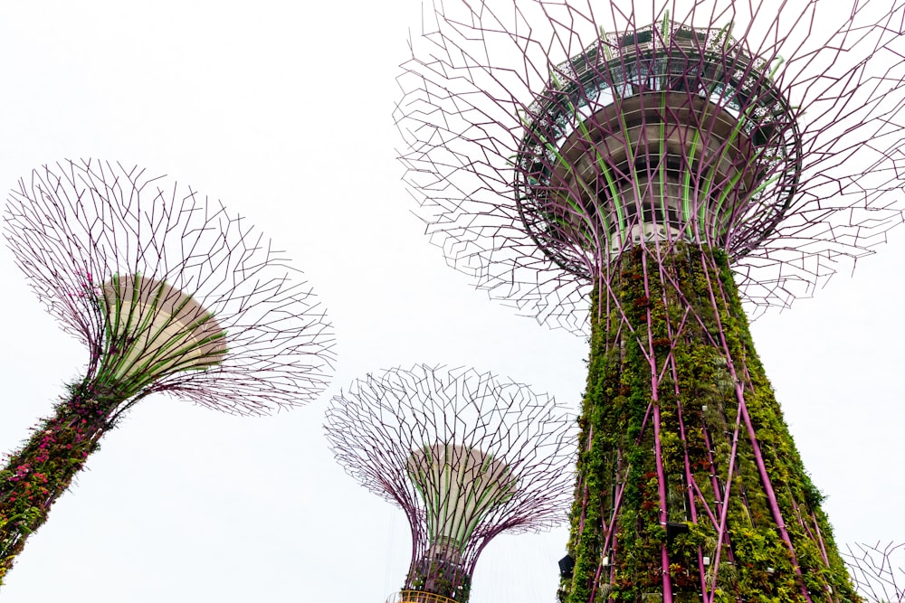 a group of tall towers