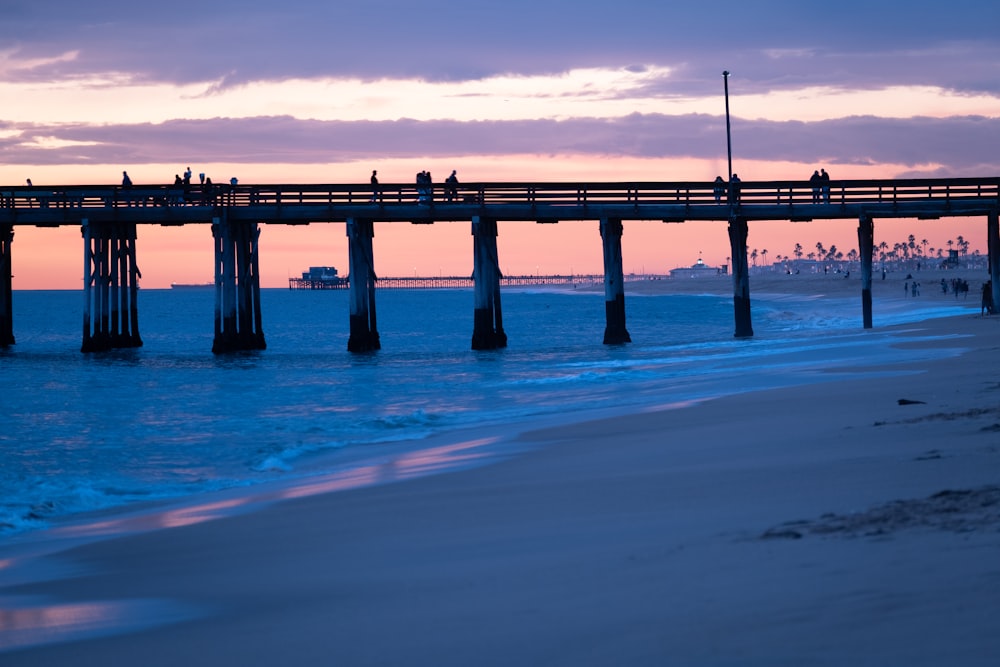 a long bridge over water