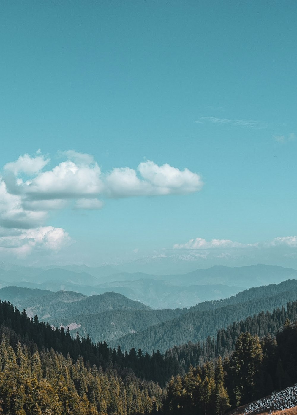 a view of a mountain range