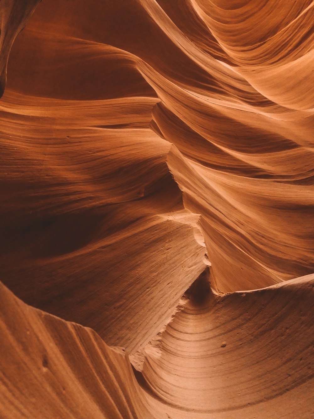 a close up of a rock formation in the desert