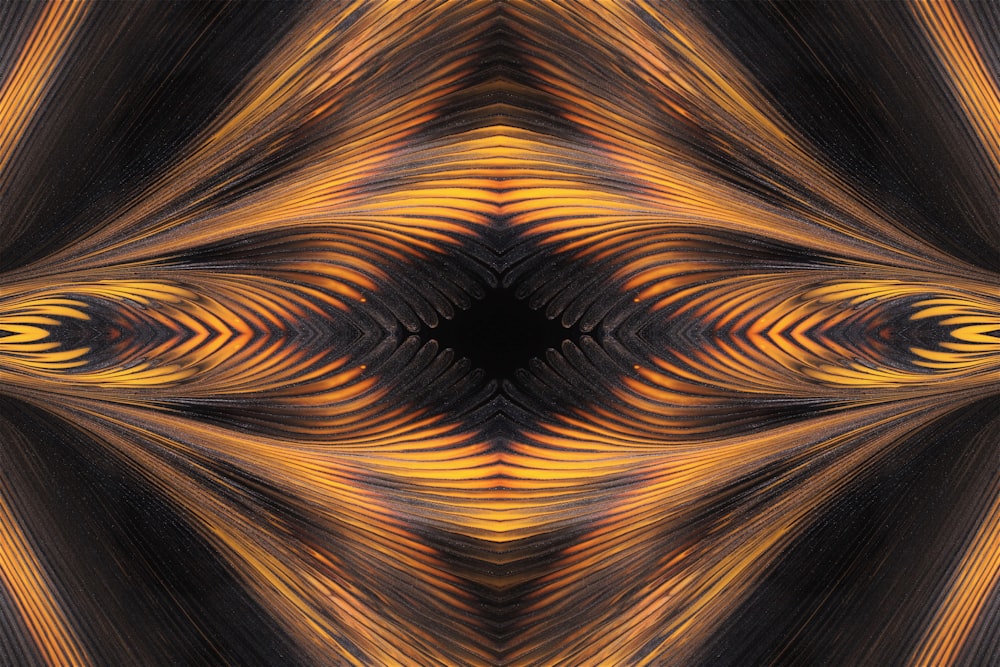 a computer generated image of an orange and black pattern