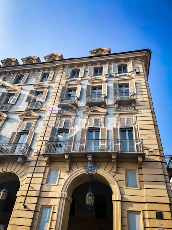 Elegant architectural details of a condominium building representing the administration services offered.