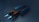 A futuristic spacecraft with sleek, aerodynamic design, featuring multiple blue wings and orange accents. It emits bright blue thruster flames, conveying a sense of speed and technology.