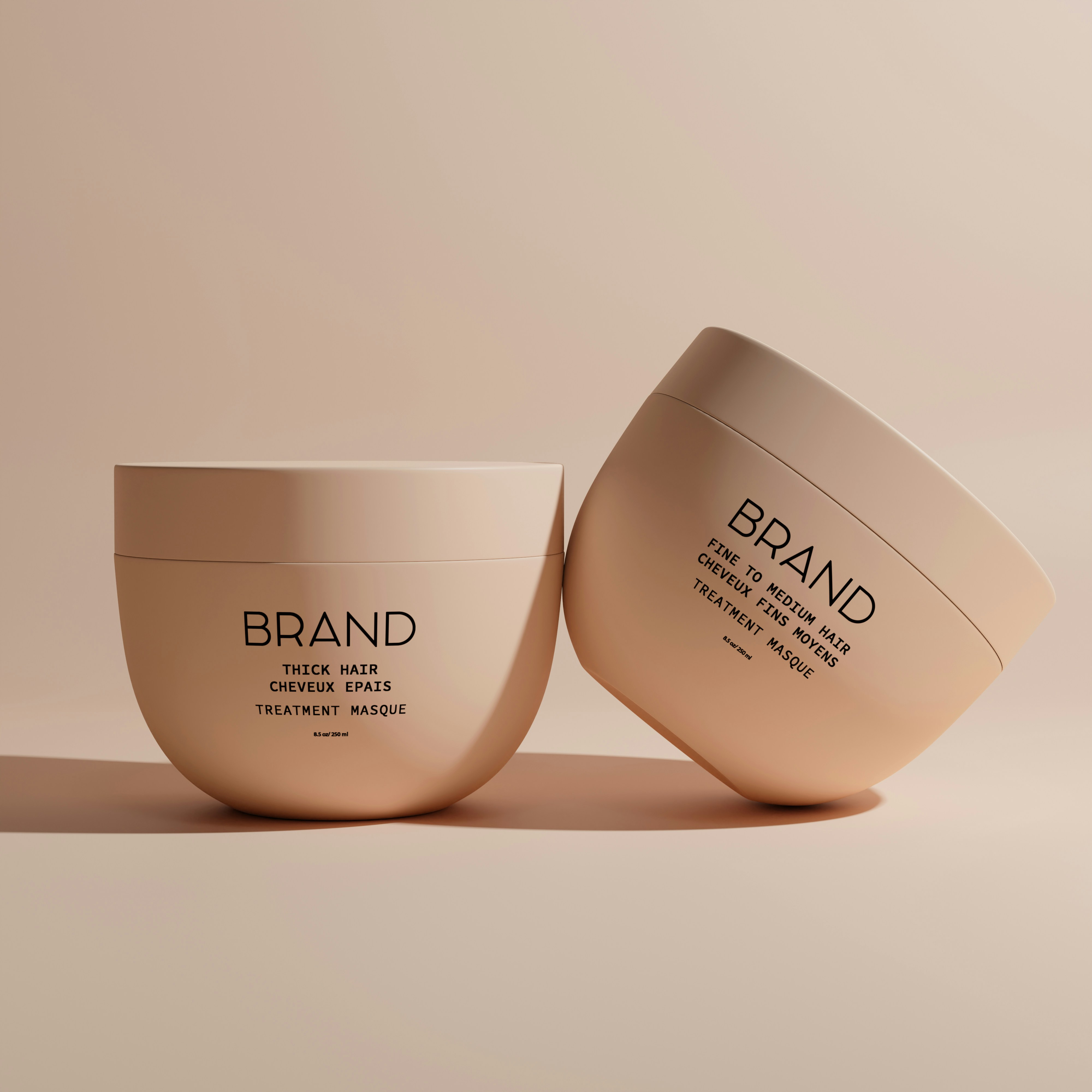 a couple of white bowls sitting on top of a table