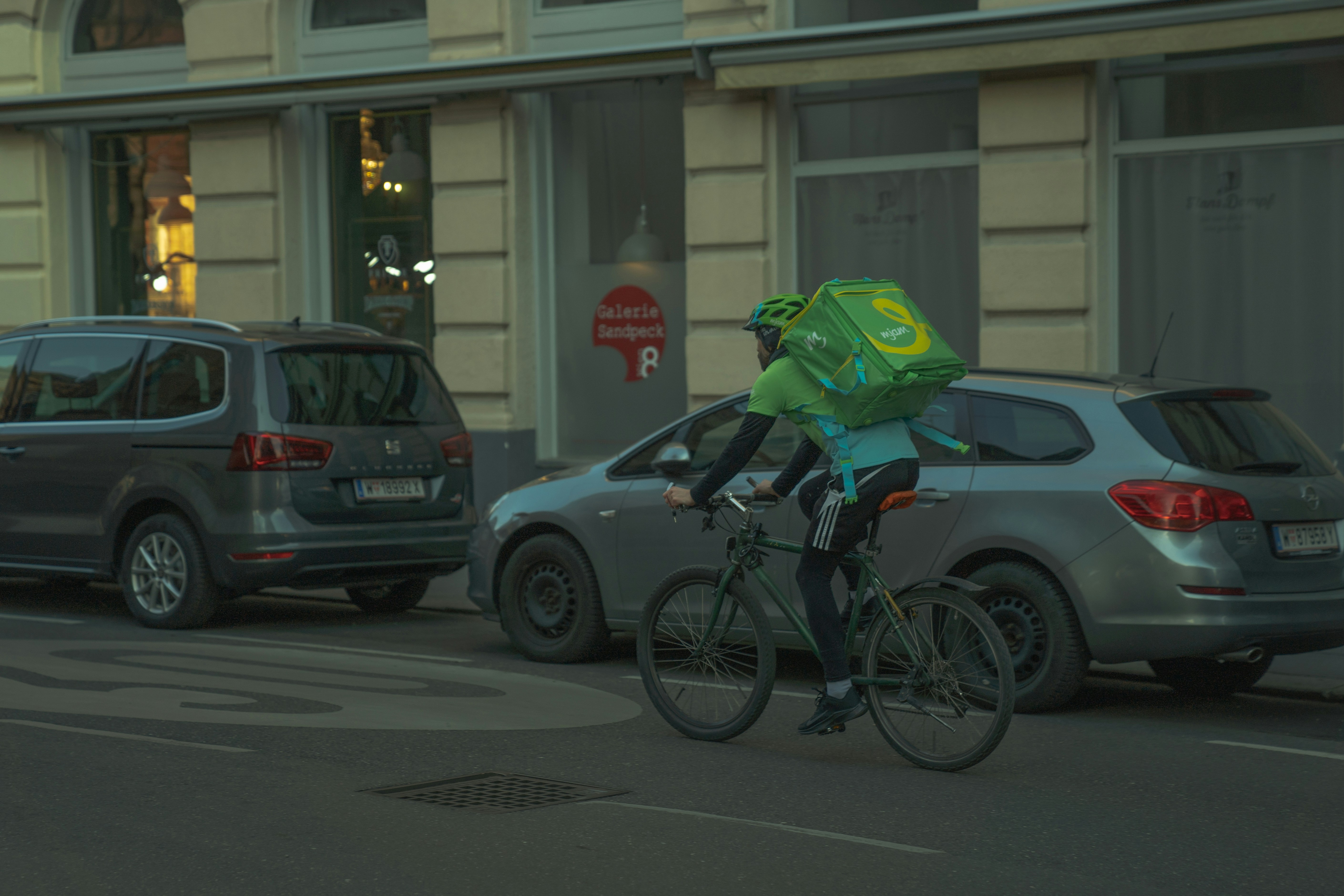 Cyclist avoiding a car door - bicycle accident attorney cherry hill