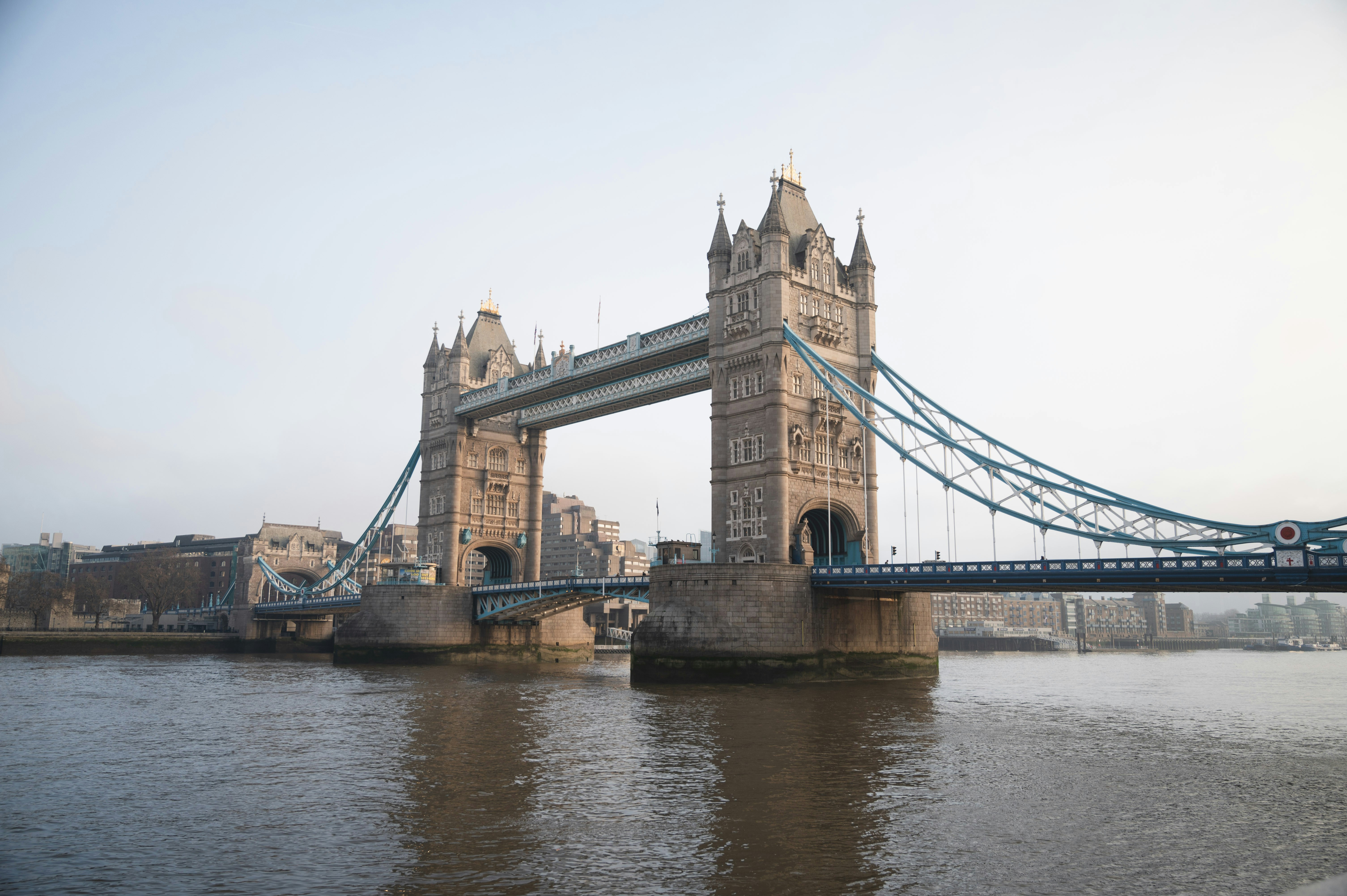 a large bridge spanning over a body of water