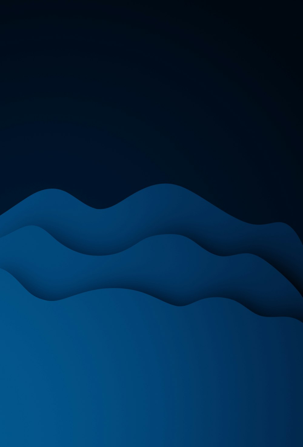 a dark blue background with wavy shapes