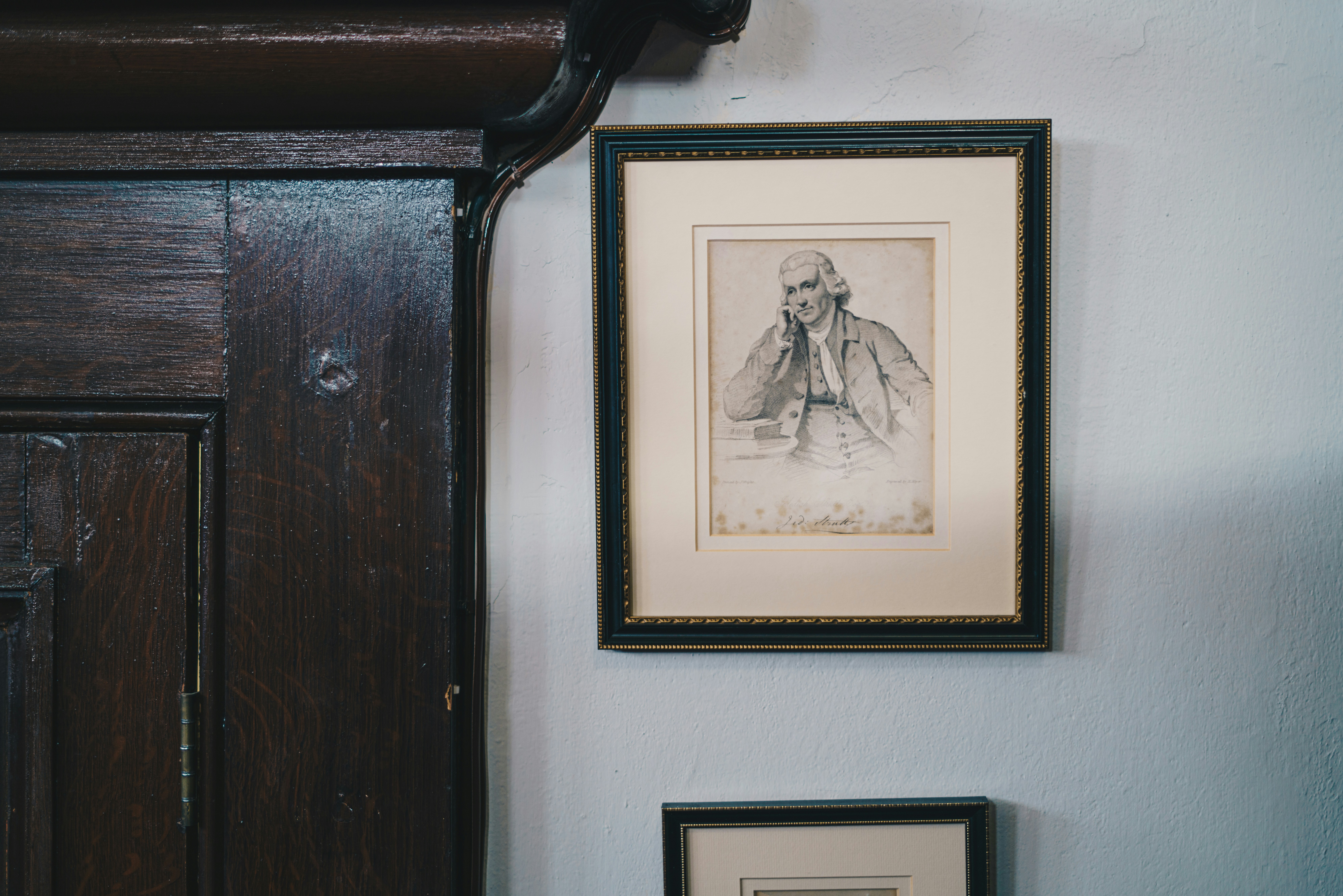 Original drawing of Jedediah Strutt, founder of the chapel, built in 1788
