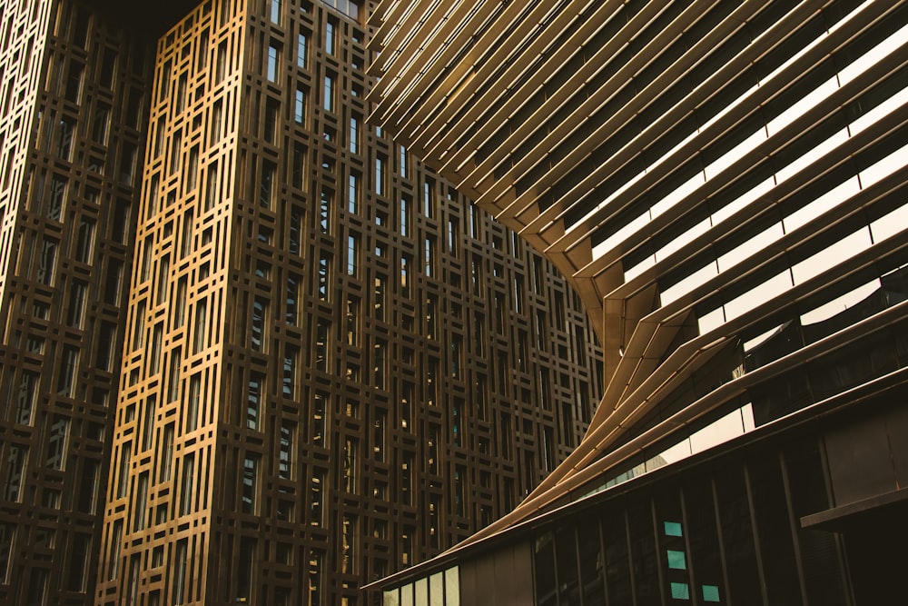 a tall building with a clock on the side of it