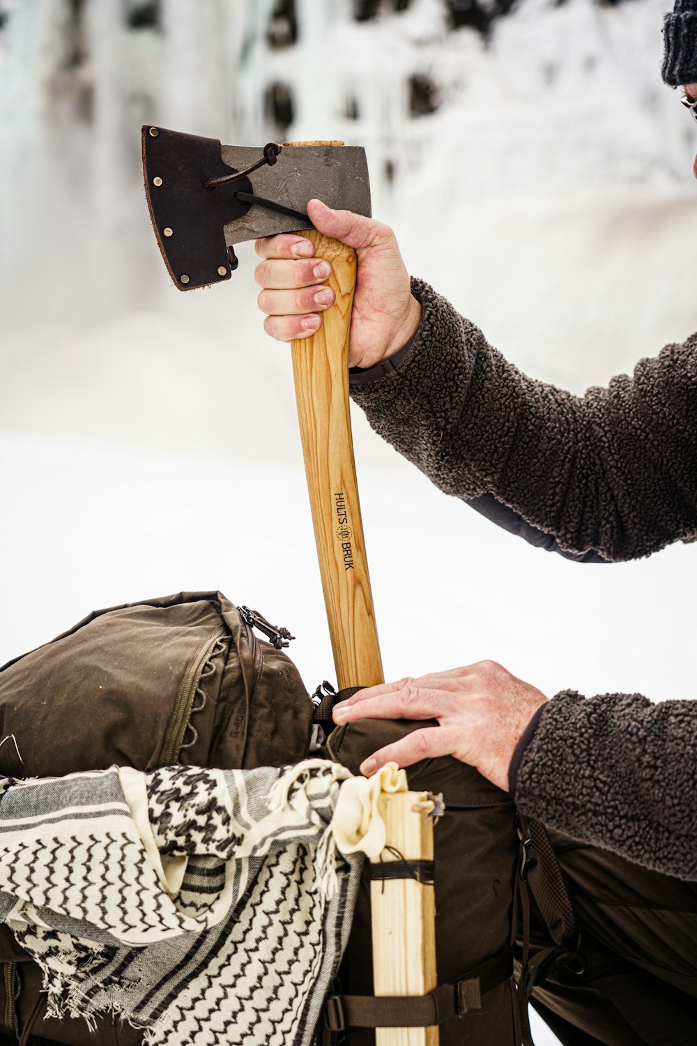 a person holding a baseball bat