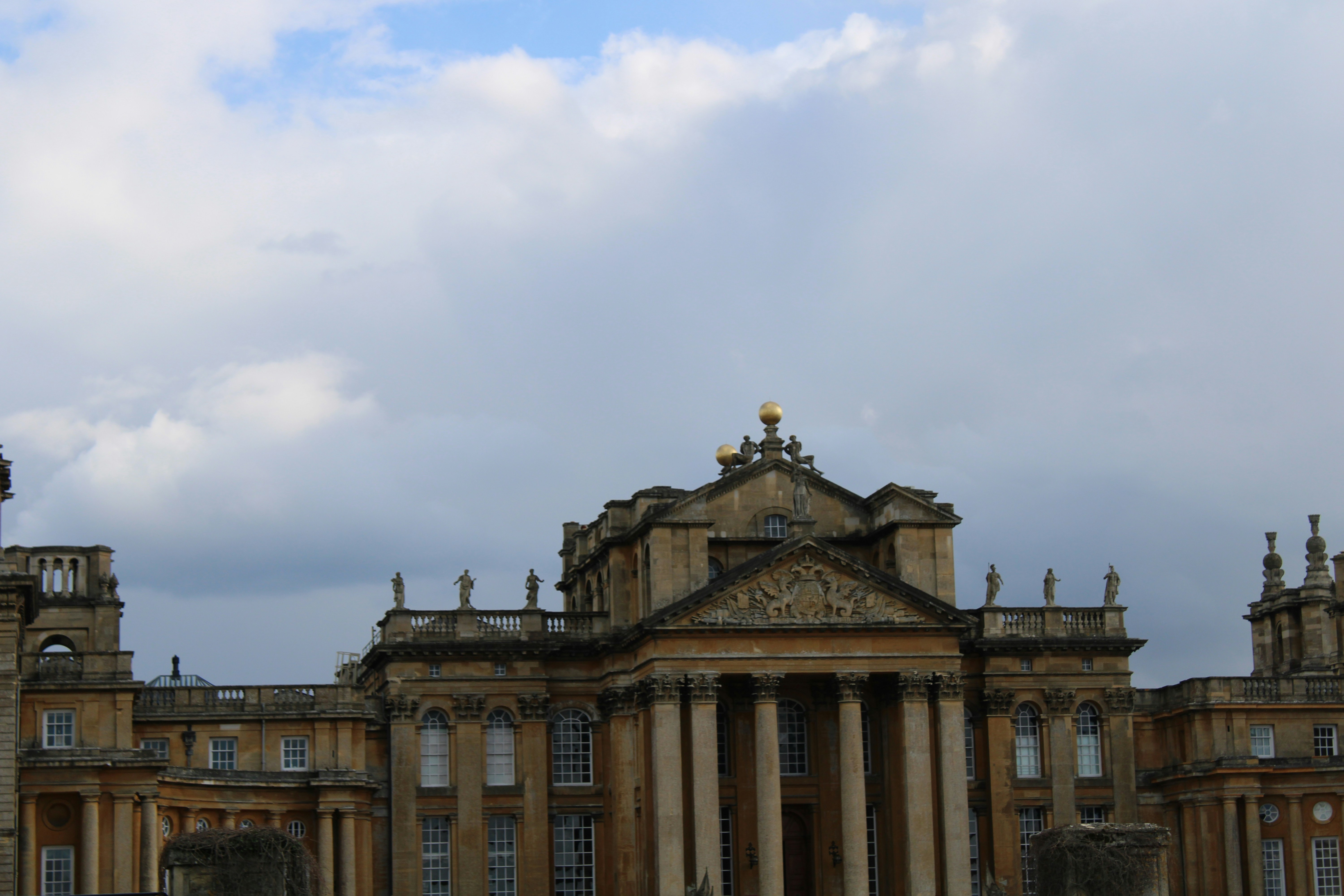 a large building with a clock tower on top of it