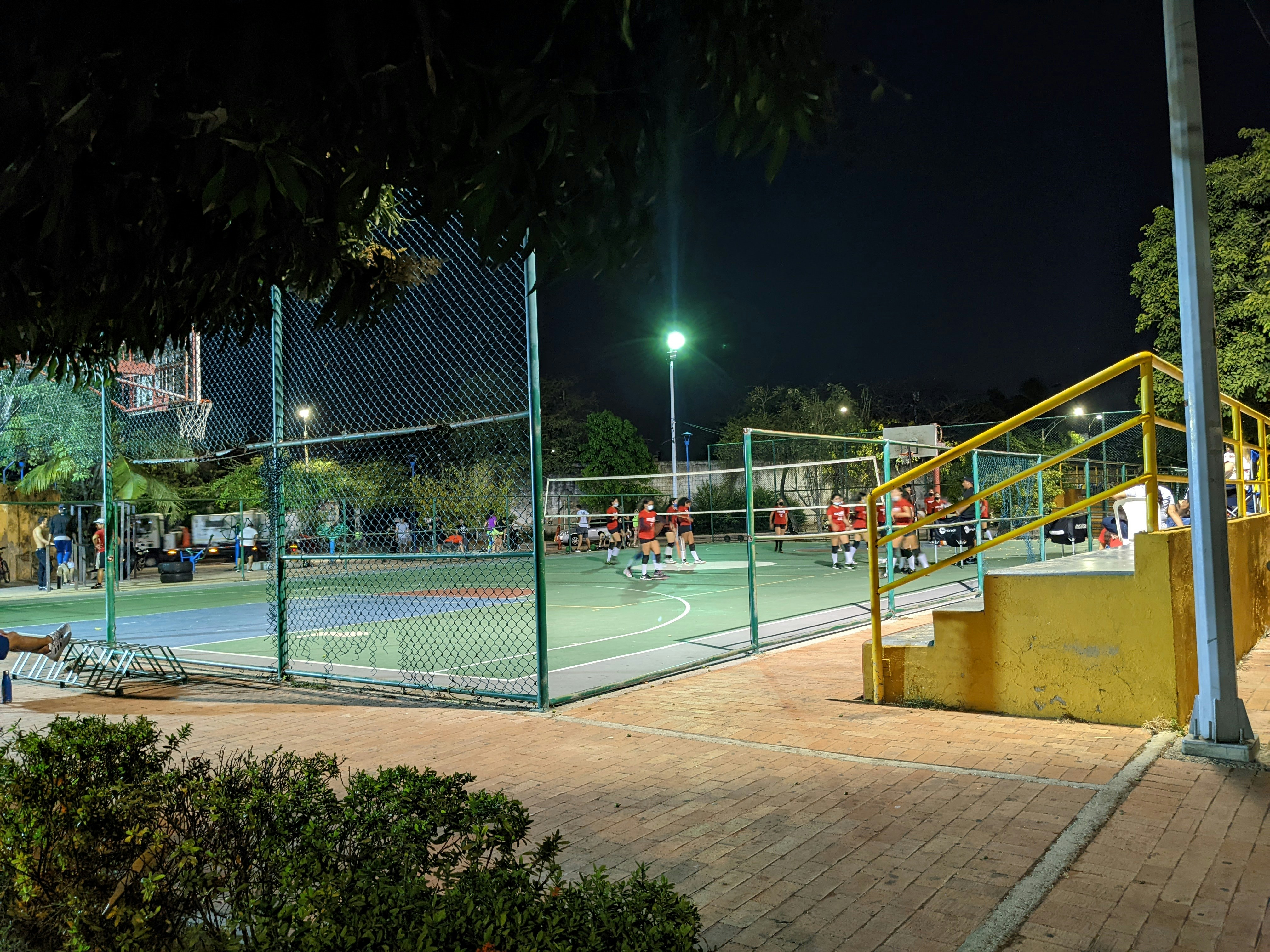 Volleyball game in Cartagena, Colombia