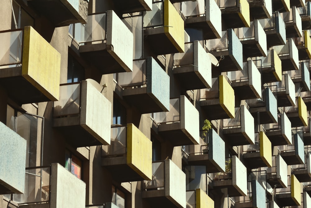 a very tall building with lots of windows