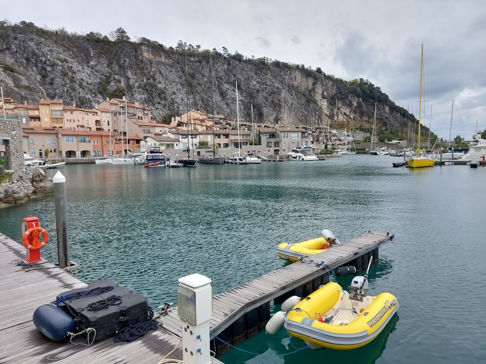 a body of water with a bunch of boats in it