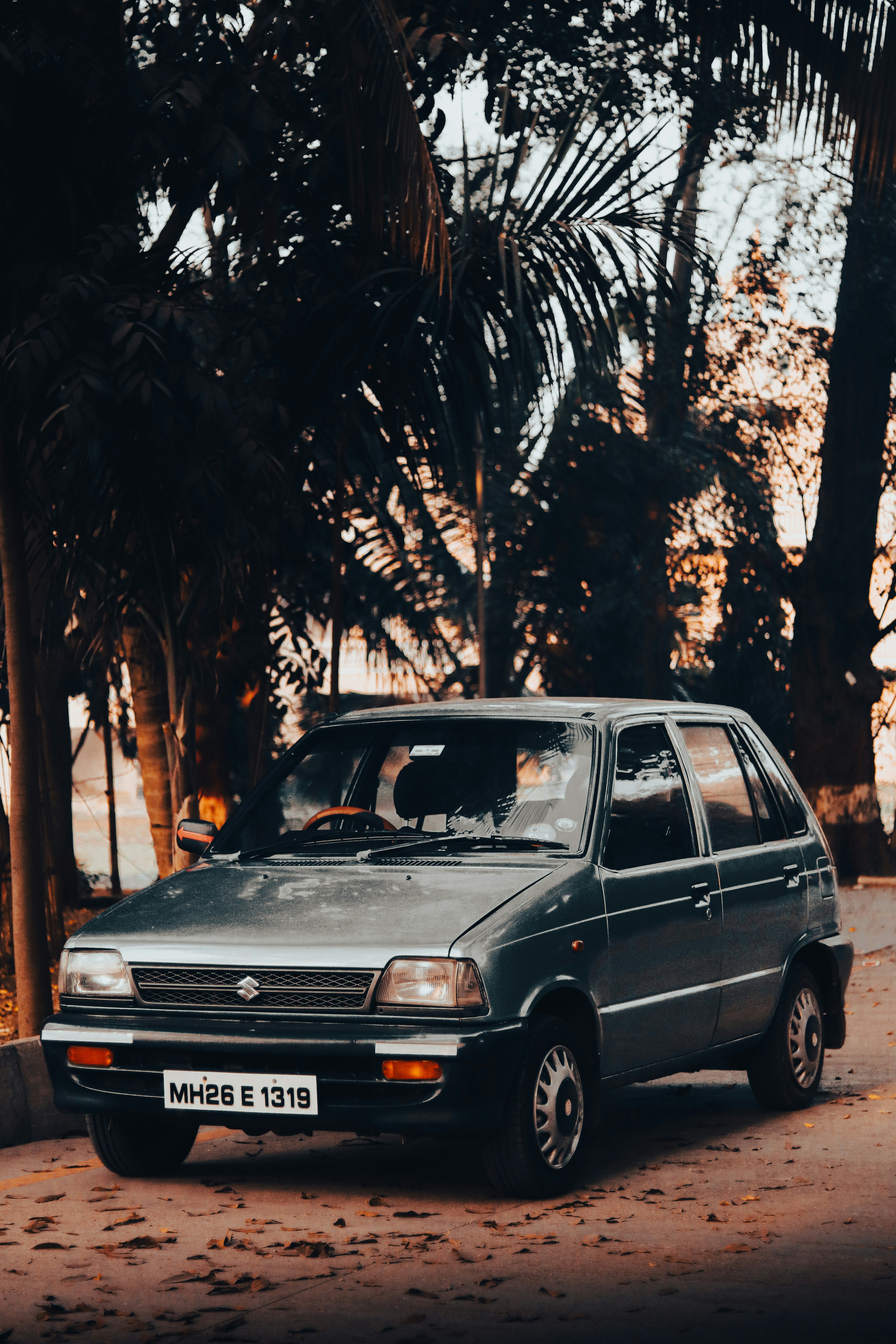 a car parked on the side of the road