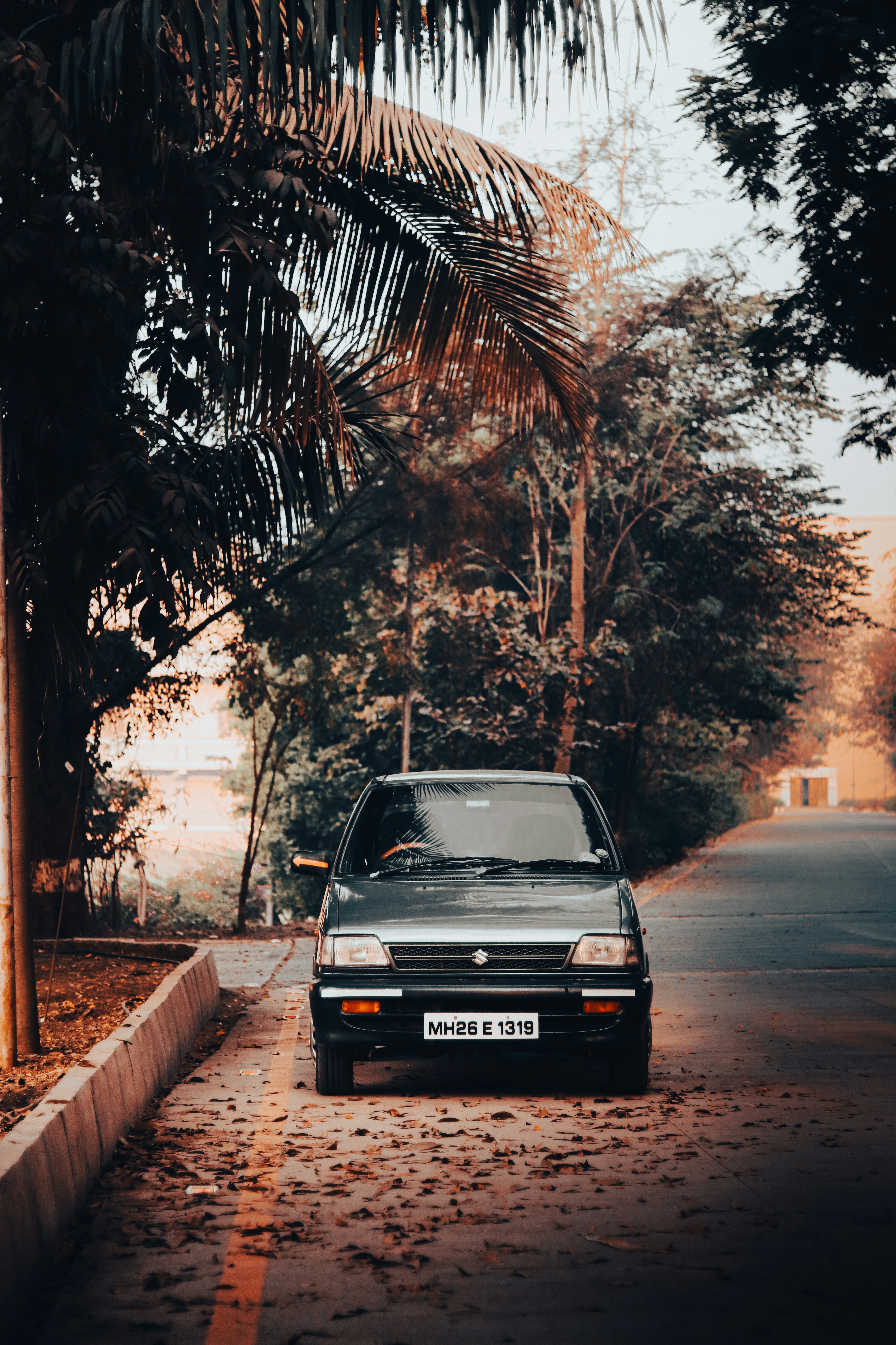 a car parked on the side of the road