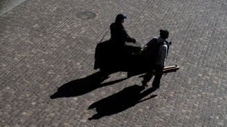 a couple of people riding on the back of a horse