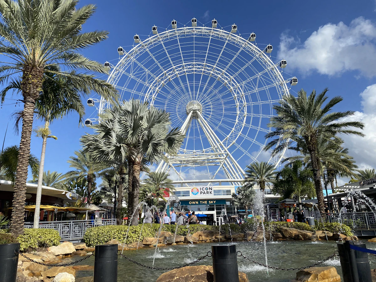 The ICON Park wheel on International Drive, Orlando