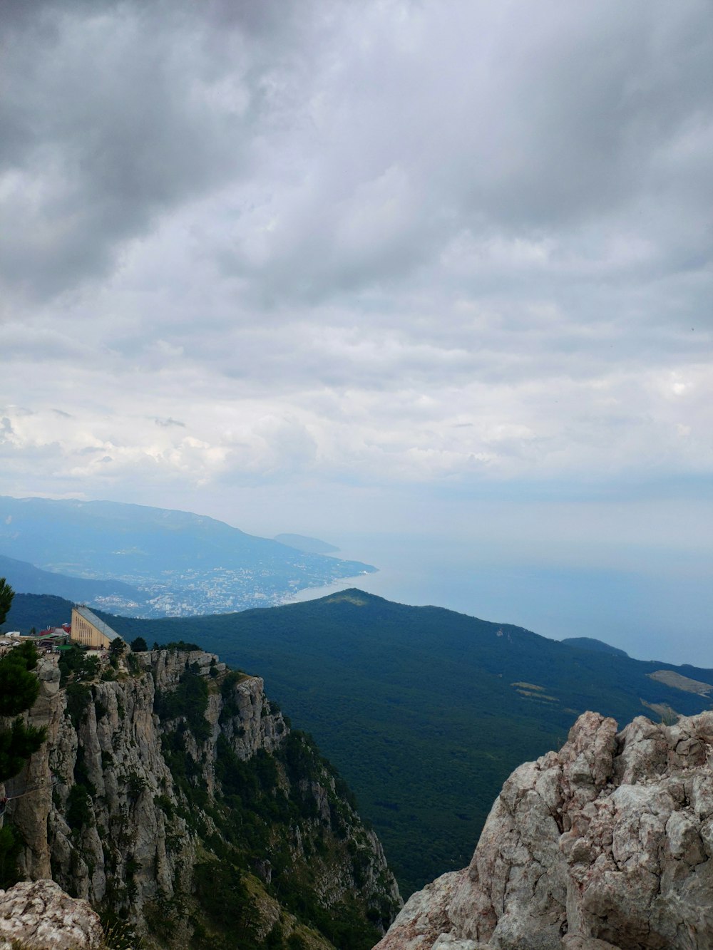 a view of the mountains from a high point of view