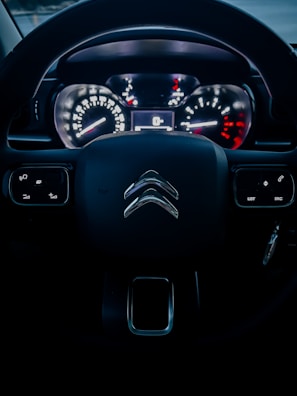 Mechanic performing periodic maintenance on a Citroen dashboard