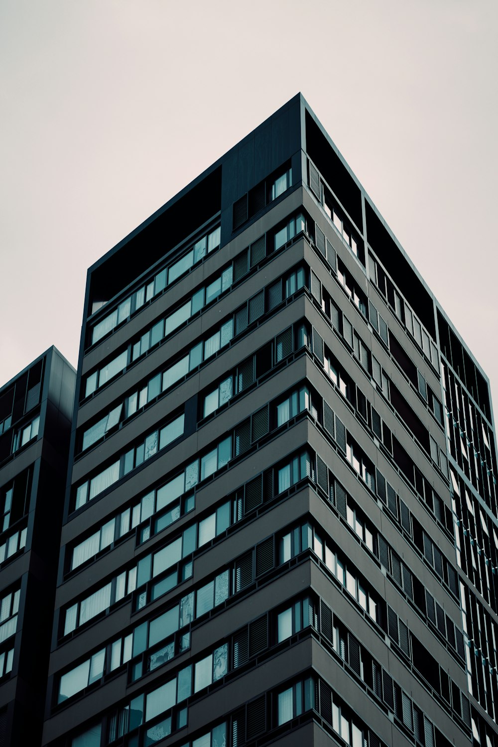 a very tall building with lots of windows