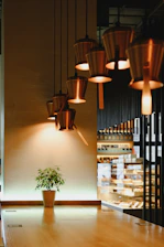 a potted plant sitting on top of a wooden table
