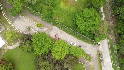 Private parking area surrounded by greenery at apartments natasa.