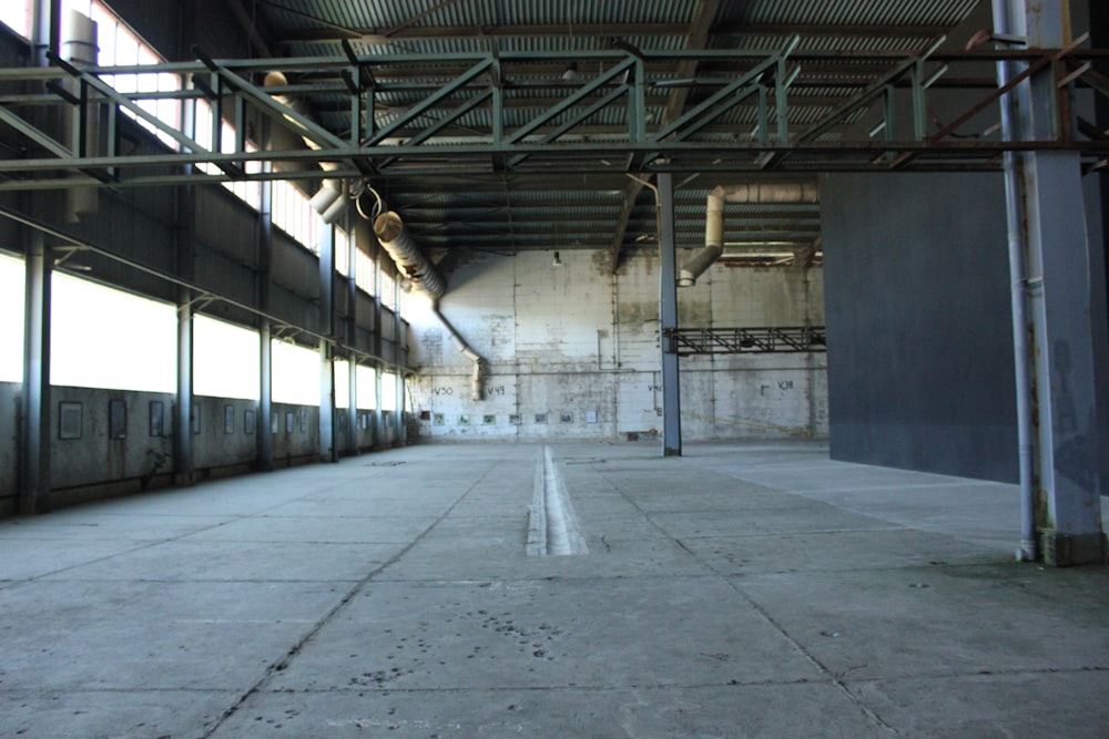 an empty parking garage with no people inside