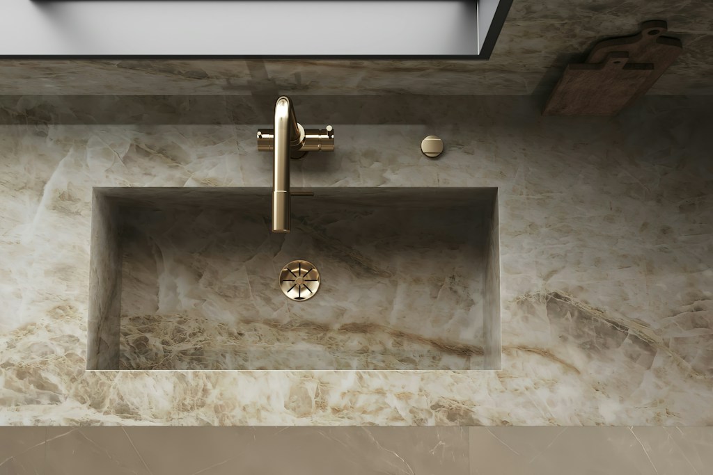 Steel Finish Vanity