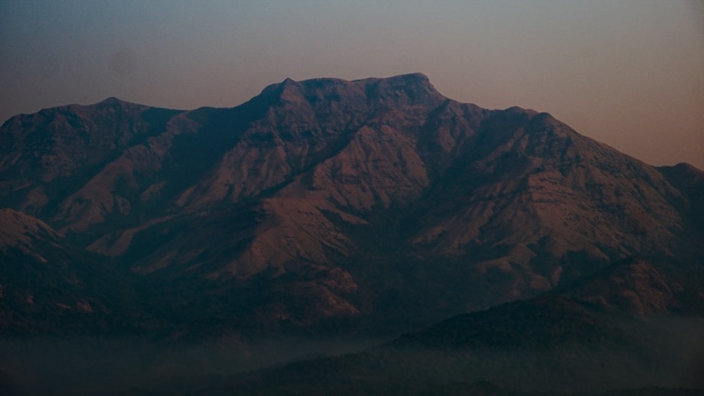 a view of a mountain range from a plane