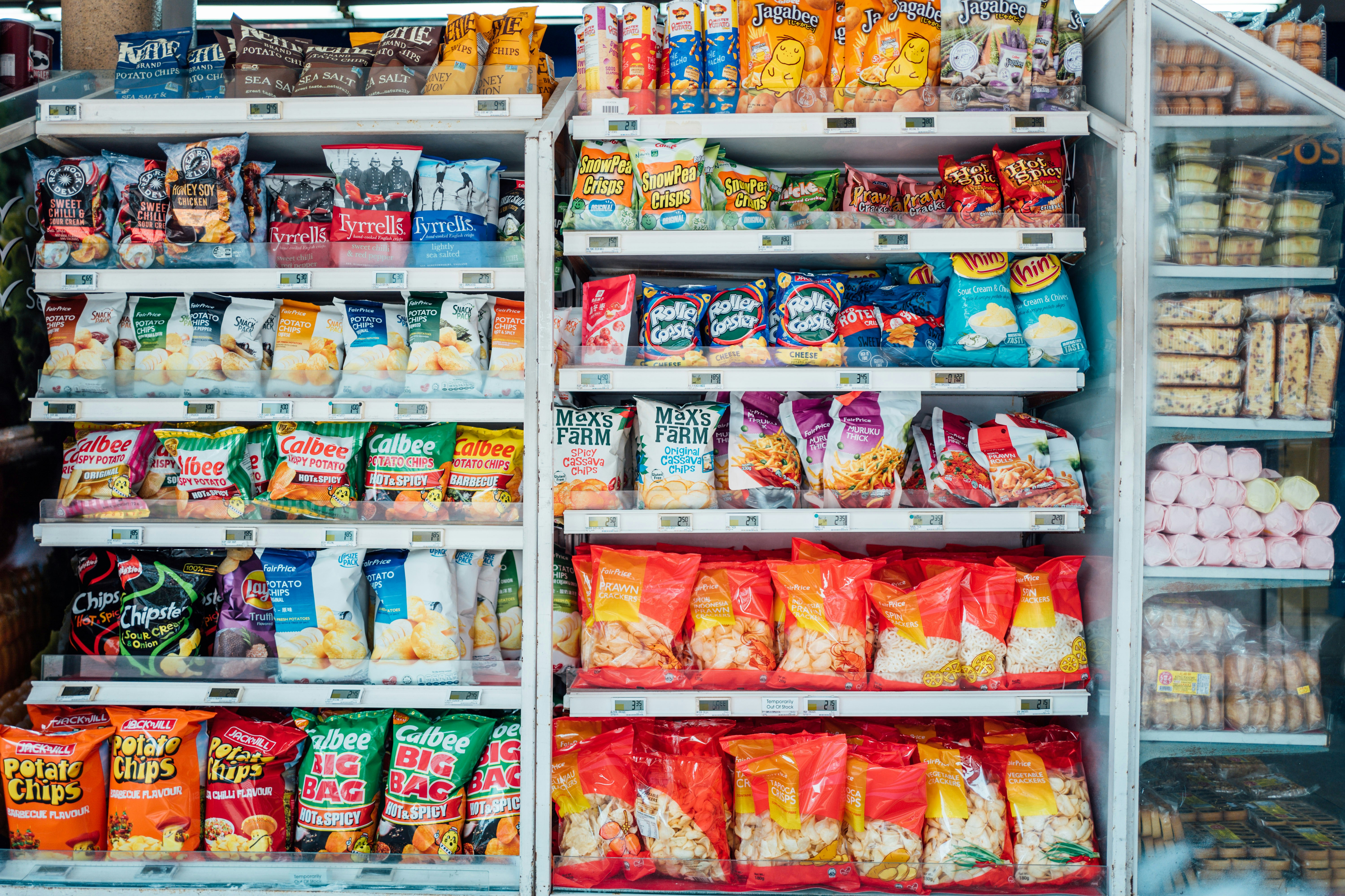 a store filled with lots of different types of food