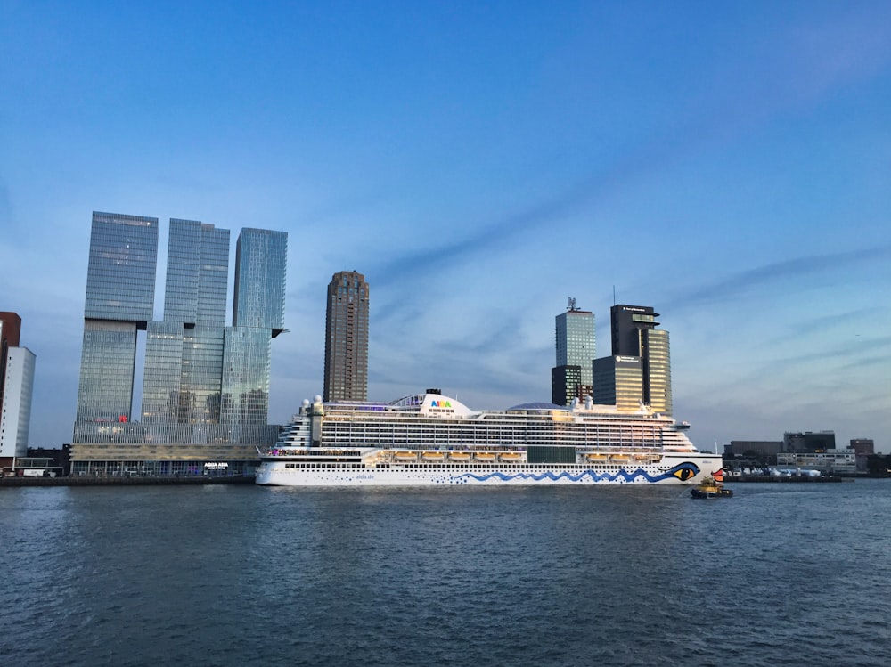 a large cruise ship in a body of water