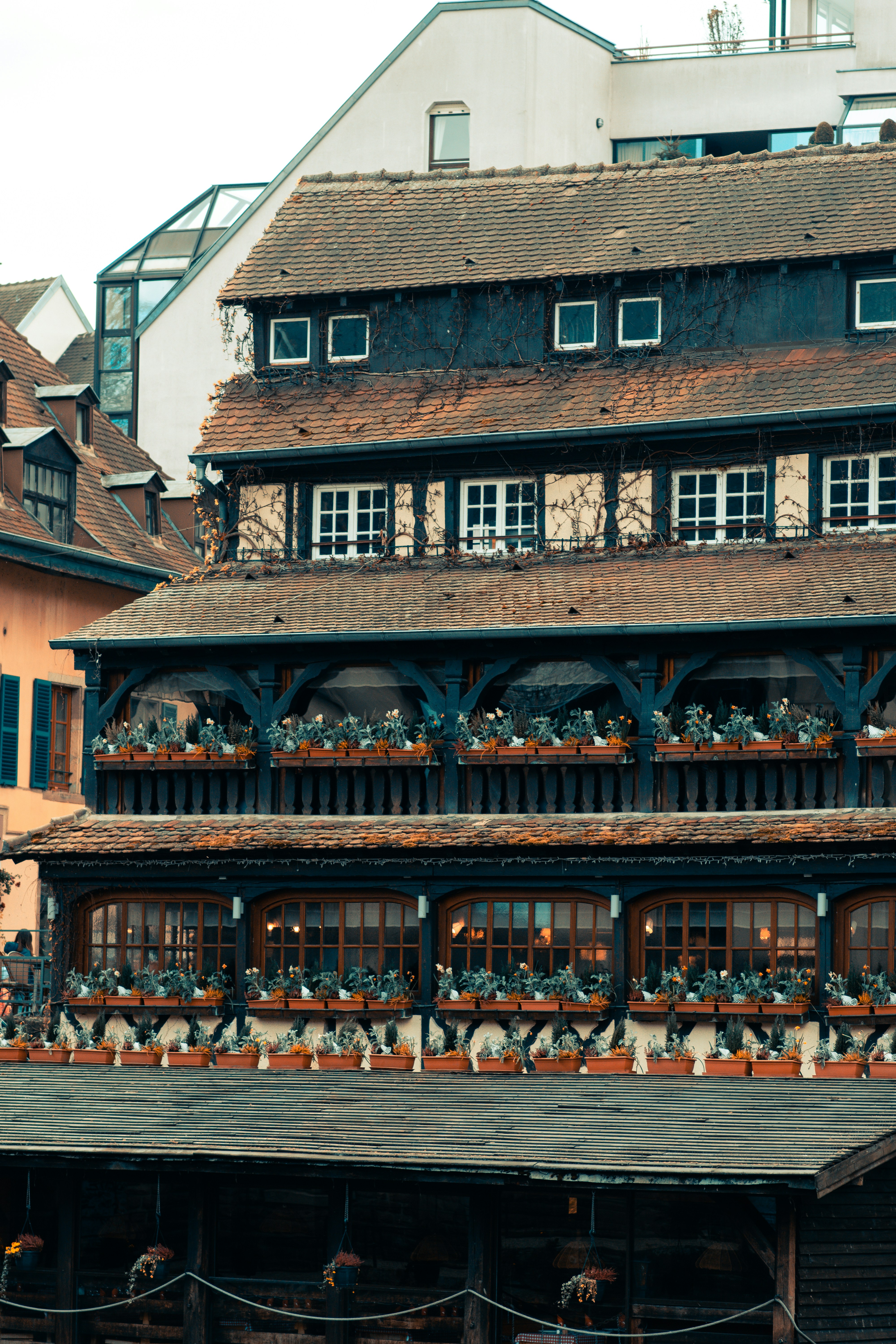 a large building with a clock on the front of it