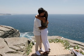 A hopeful scene of reconciliation and new beginnings for couples.