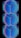 Three stacked, transparent cubes with an iridescent effect on a black background. The cubes exhibit a range of colors including blue, green, and pink, creating a holographic appearance. Each cube appears to reflect and refract light.