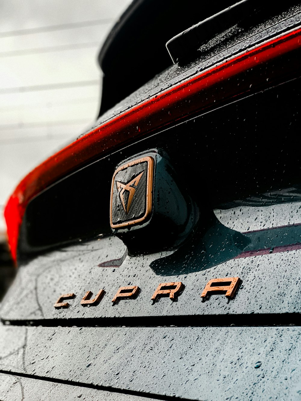 a close up of the emblem on a car