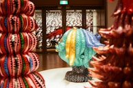 A contemporary artwork inspired by Moroccan landscapes and culture.