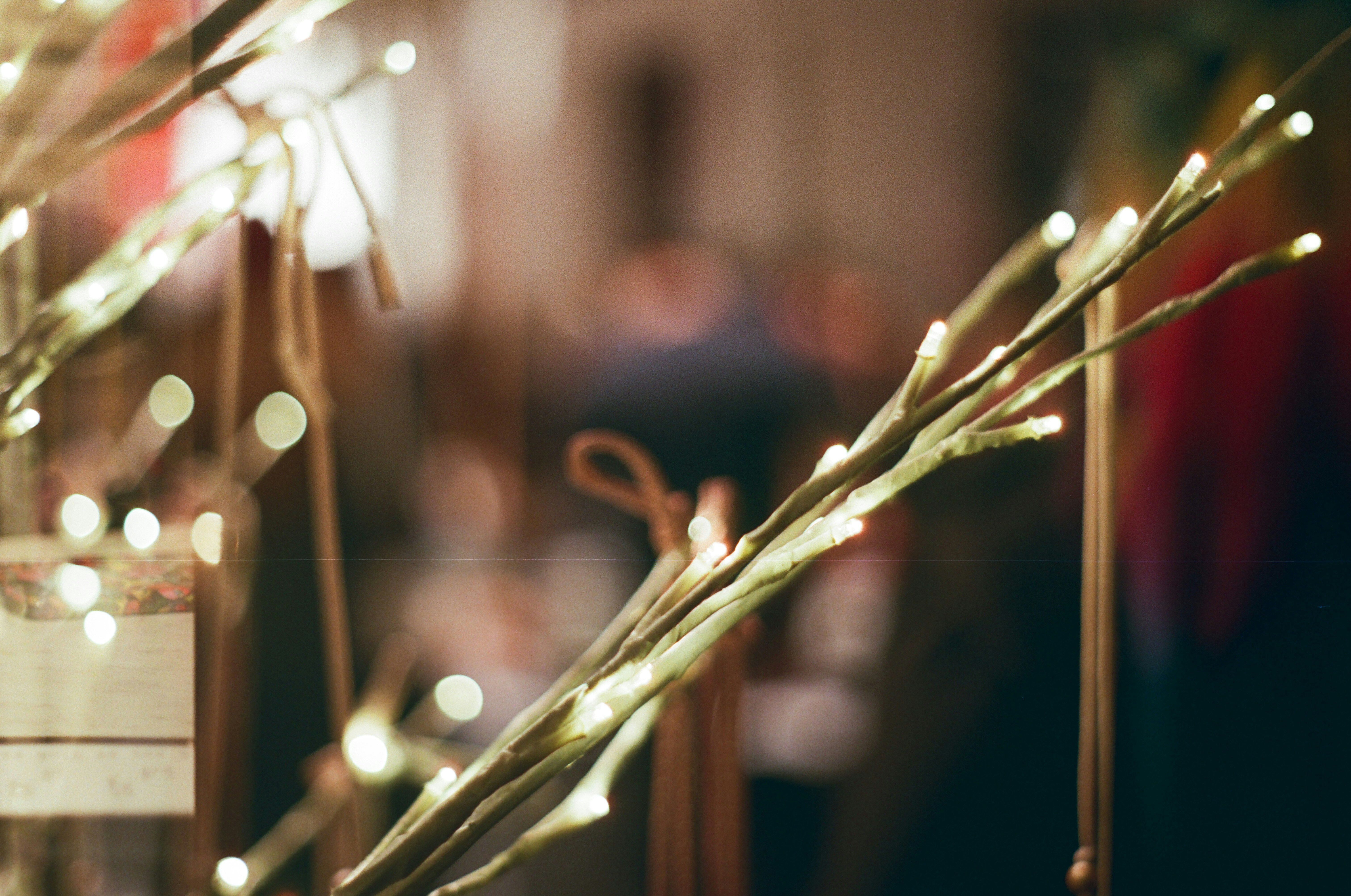 Several lights on a pole