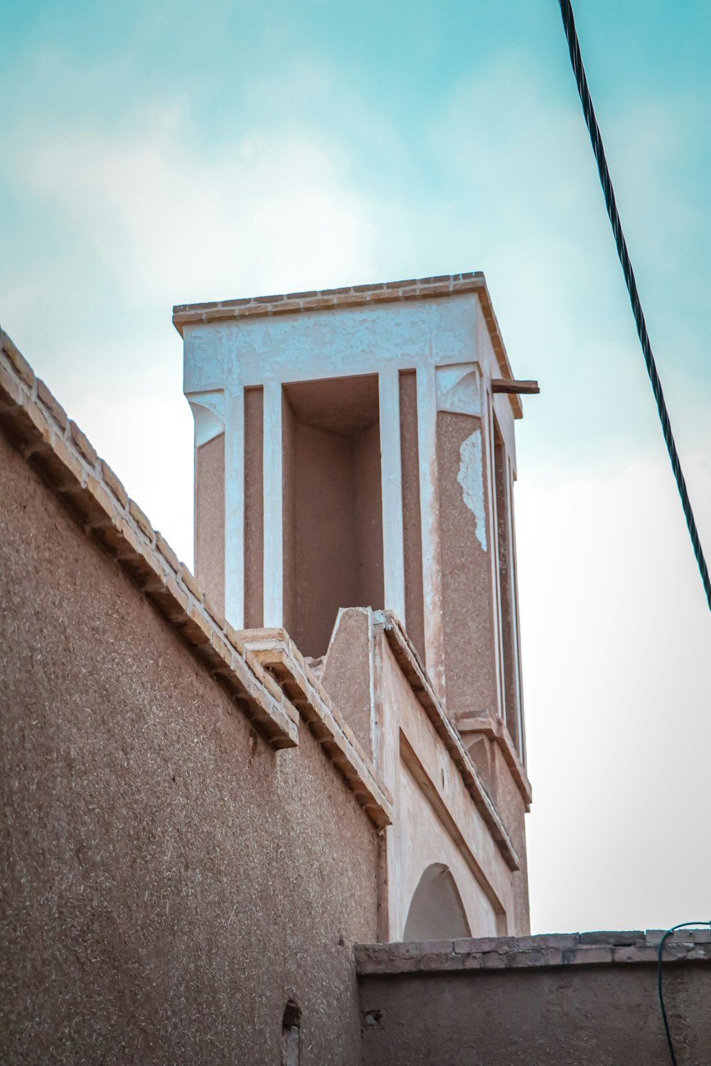 a clock tower on top of a building