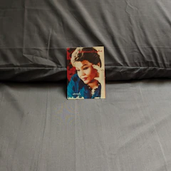 Sleek magazine cover glowing with neon blue highlights.