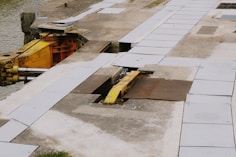 a couple of boats that are sitting in the water