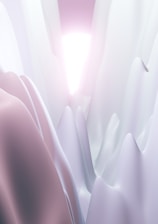 a blurry photo of a white and pink flower