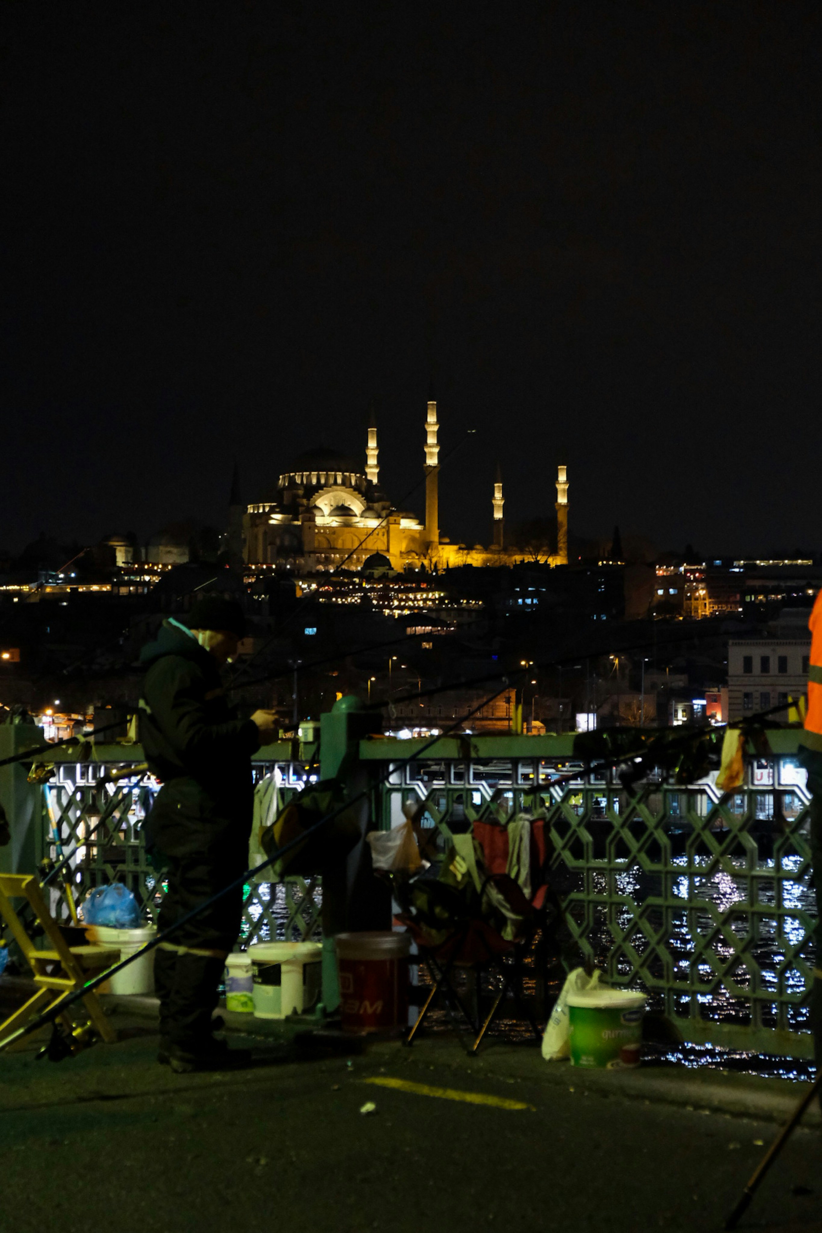 a group of people standing on top of a roof