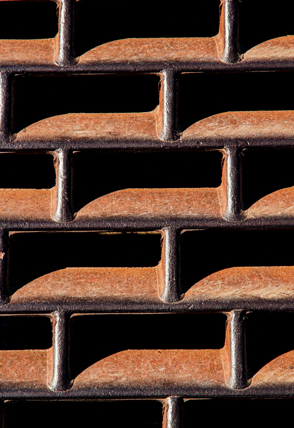 a close up of a brick wall made of bricks