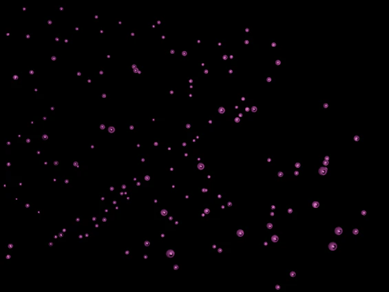 A vibrant purple background filled with randomly floating numbers and twinkling stars, evoking a mystical numerology theme.