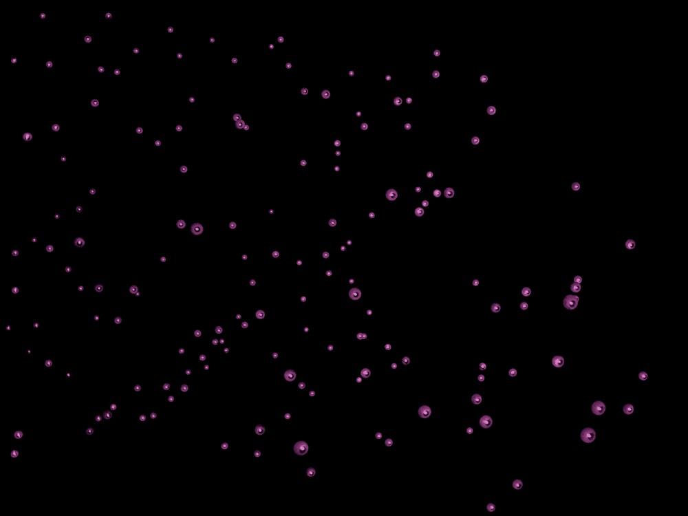 a black background with a lot of pink dots