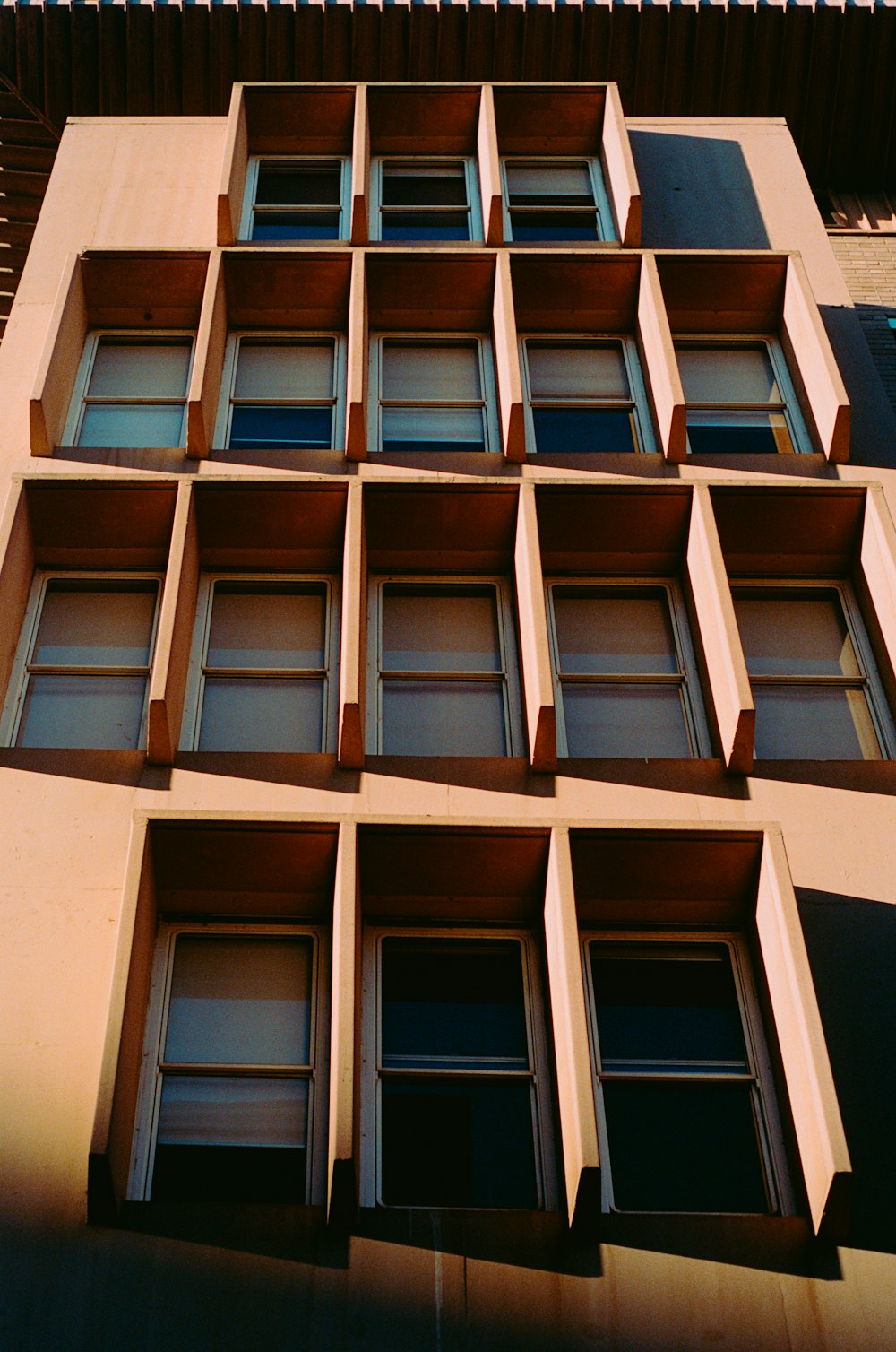 a very tall building with lots of windows