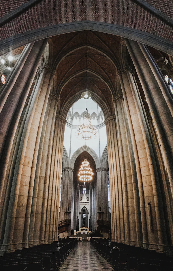 Interior da Catedral da Sé em São Paulo